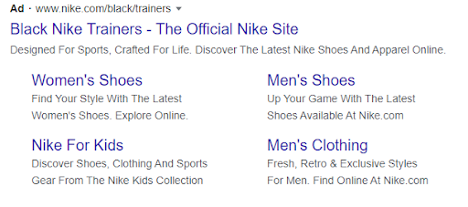 search ad nike trainers for ads blog