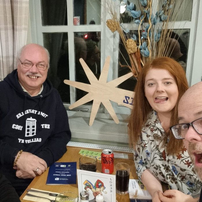 carrianne, ben, andy, mike at shooting stars charity quiz