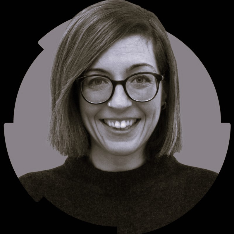 Erika Varangouli black and white headshot