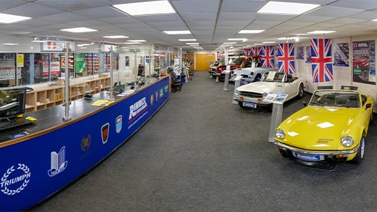 picture of cars at Rimmer Bros headquaters