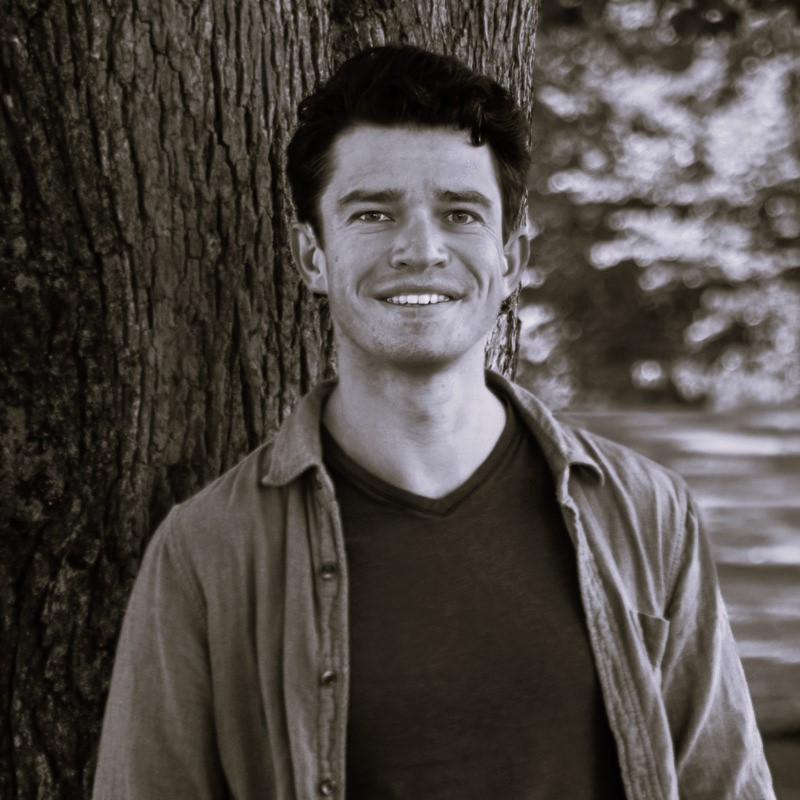 ben leonard headshot in black and white
