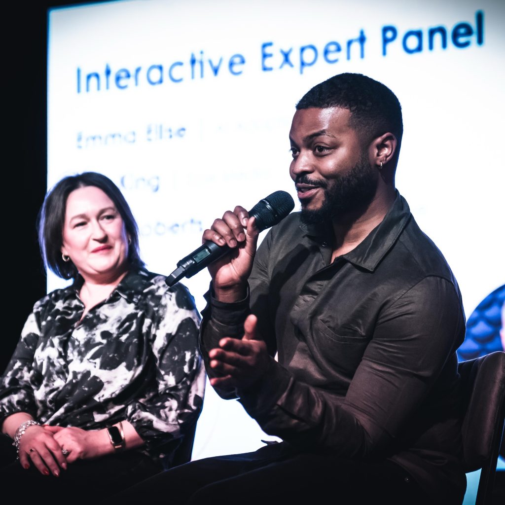 picture of theo presenting at lincolnshire business event