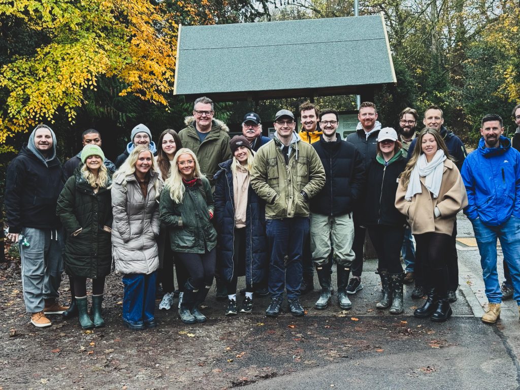 the ecomone team on a walk at Hartsholme Country Park