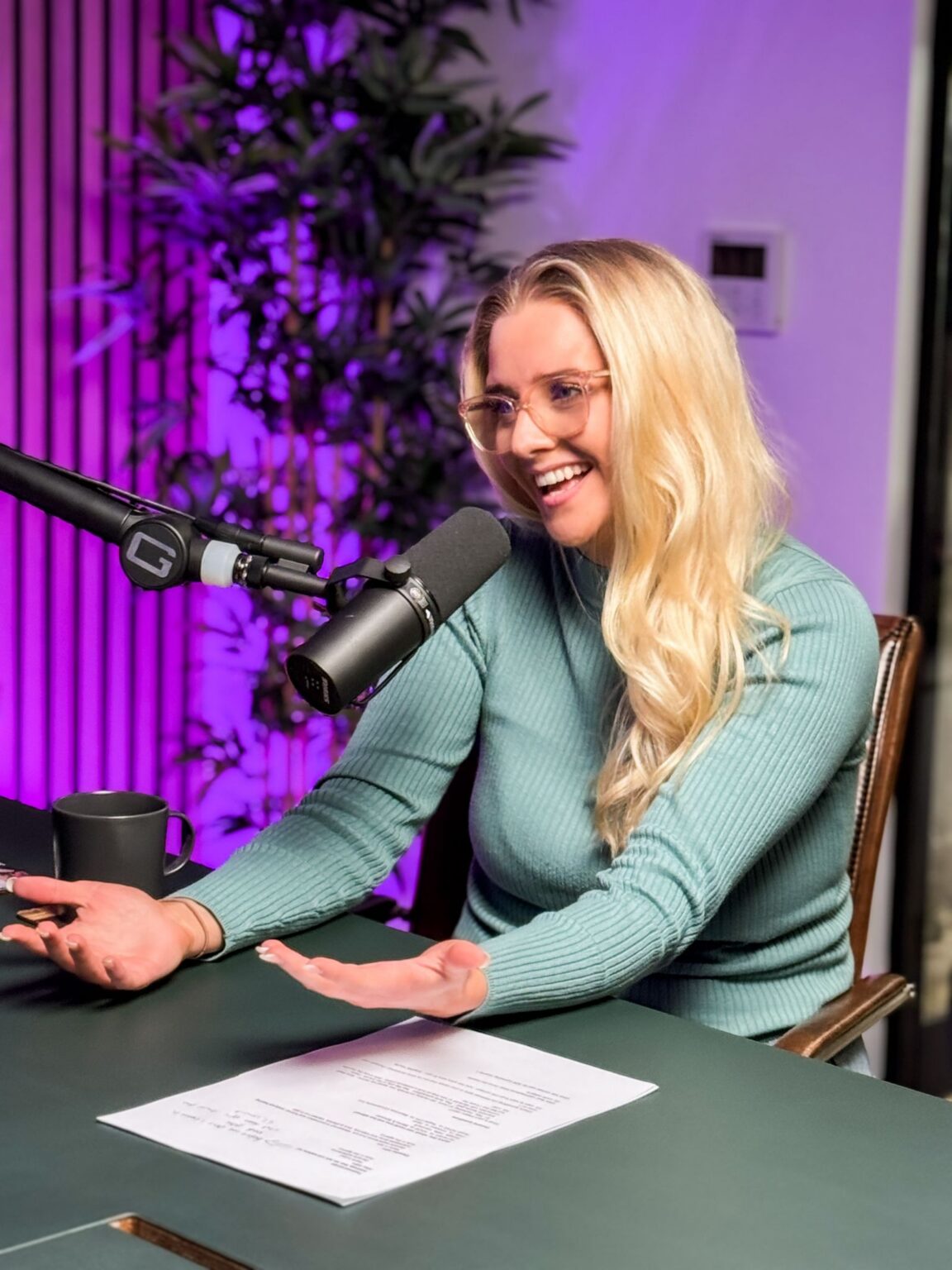 Alex and Eleasha recording the eCom@One podcast episode