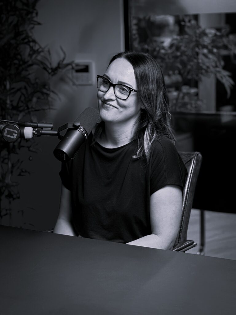 black and white headshot of laura davies